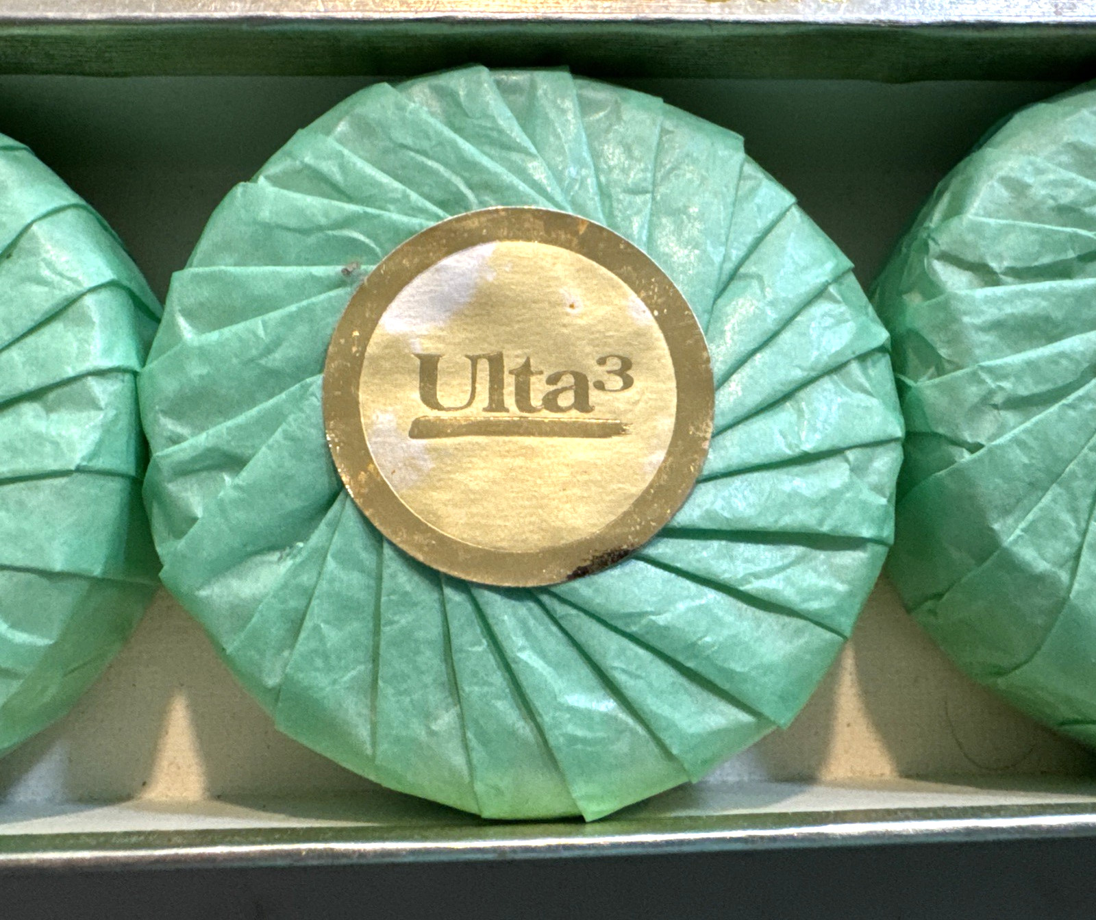Ulta 3 Pleat Wrapped Perfumed Guest Soap White Almond 10.5 oz. Total