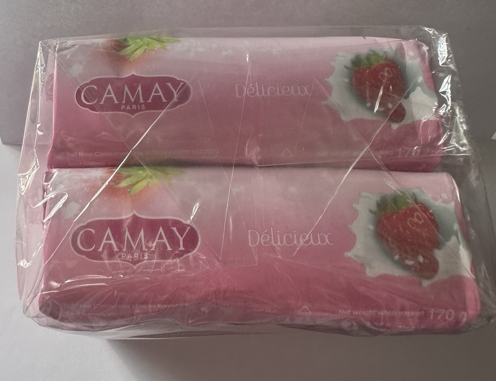 Camay Paris Beauty Soap Delicieux With A Romantic Scent & wild Strawberries 170g