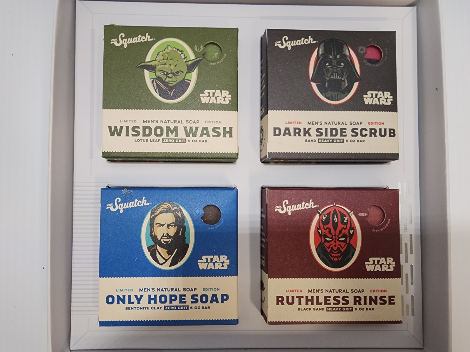 Dr. Squatch Star Wars Limited Edition Soap Set Collection 1 Four Bricks New