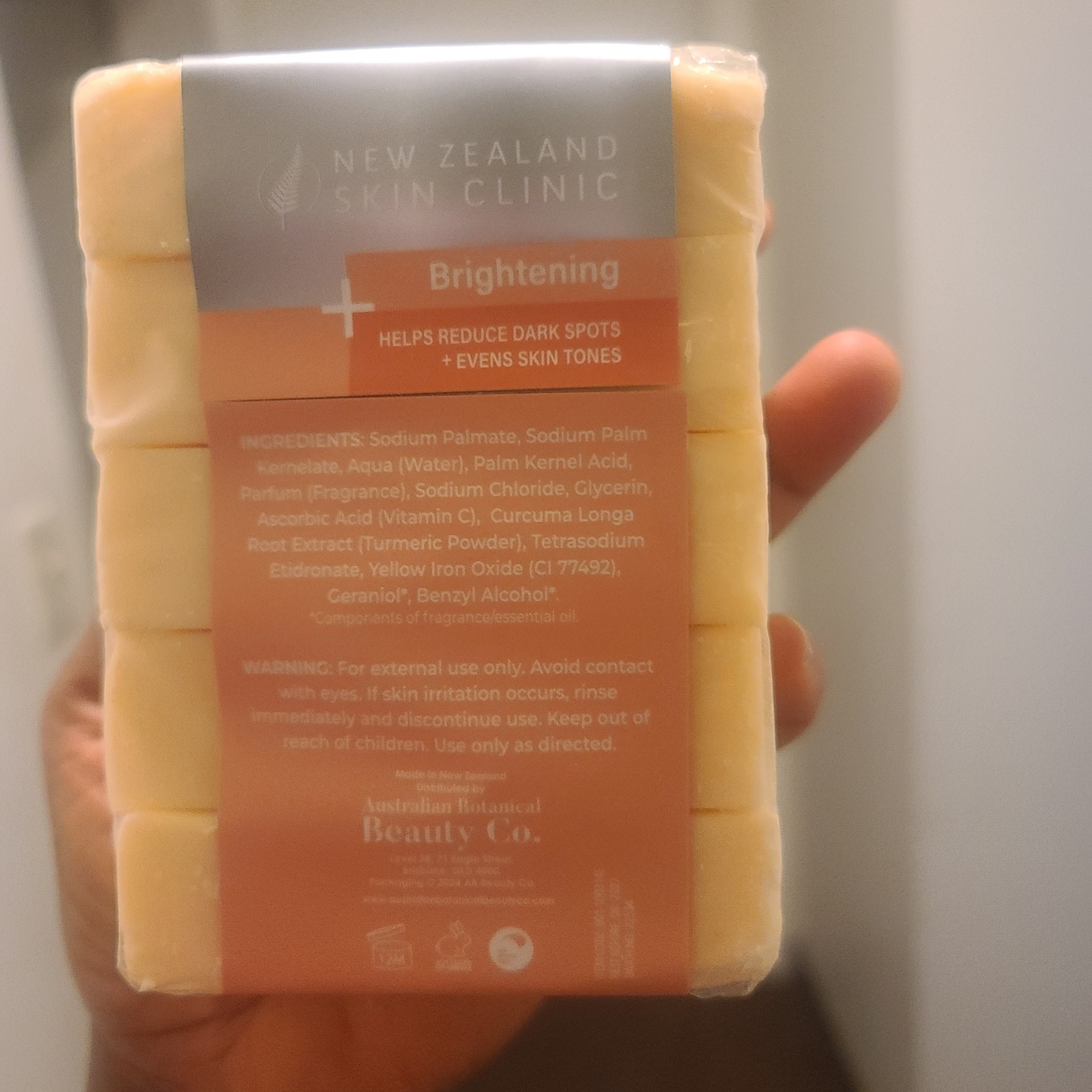 3x Of 5 Pack Vitamin C Turmeric Brightening Soap 3.52 Oz New Zealnd Skin Clinic