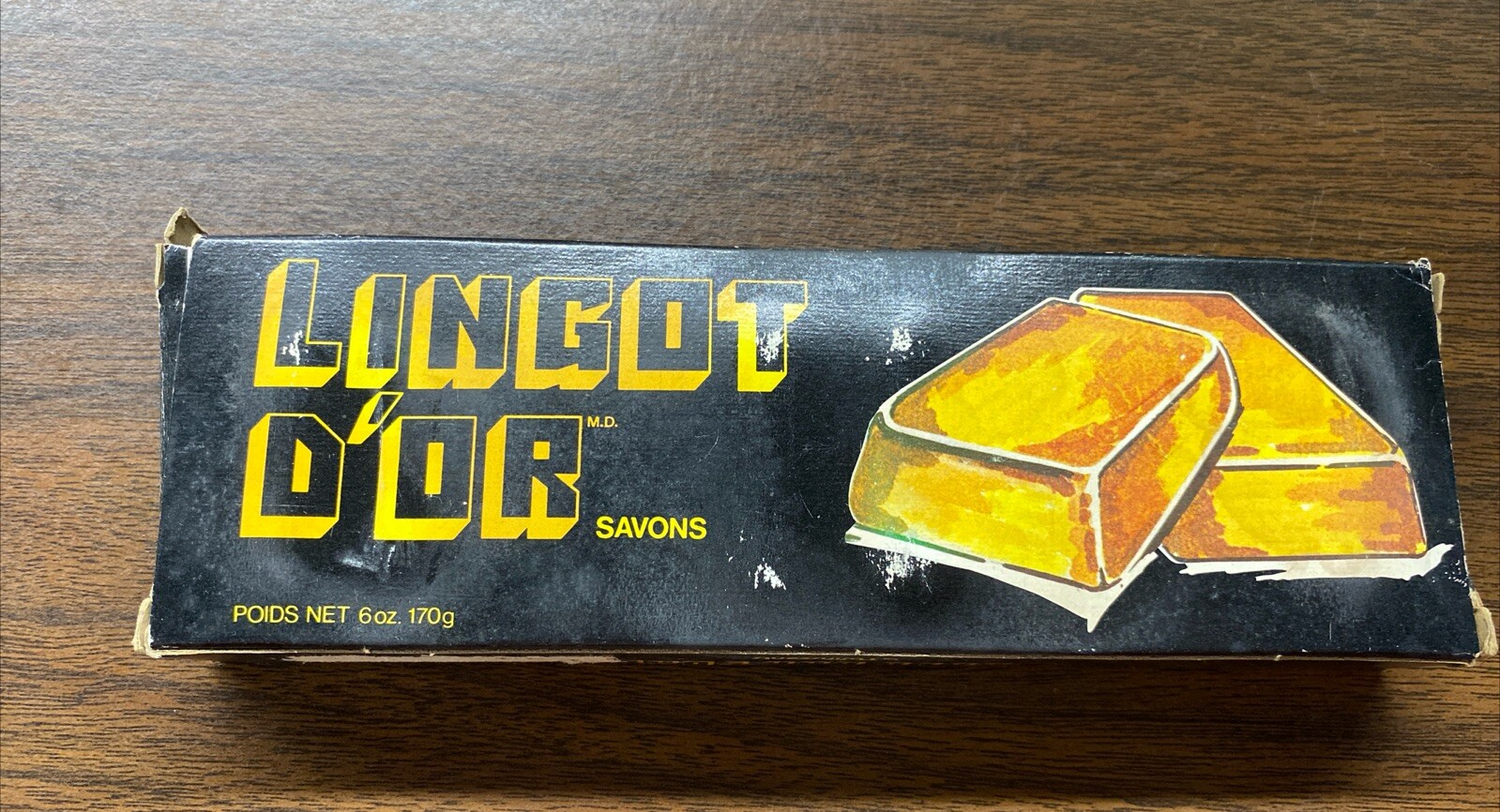 RARE NOS NOB Vintage Twinscents Gold Bar Soaps W/Box Lingot D’or Savons