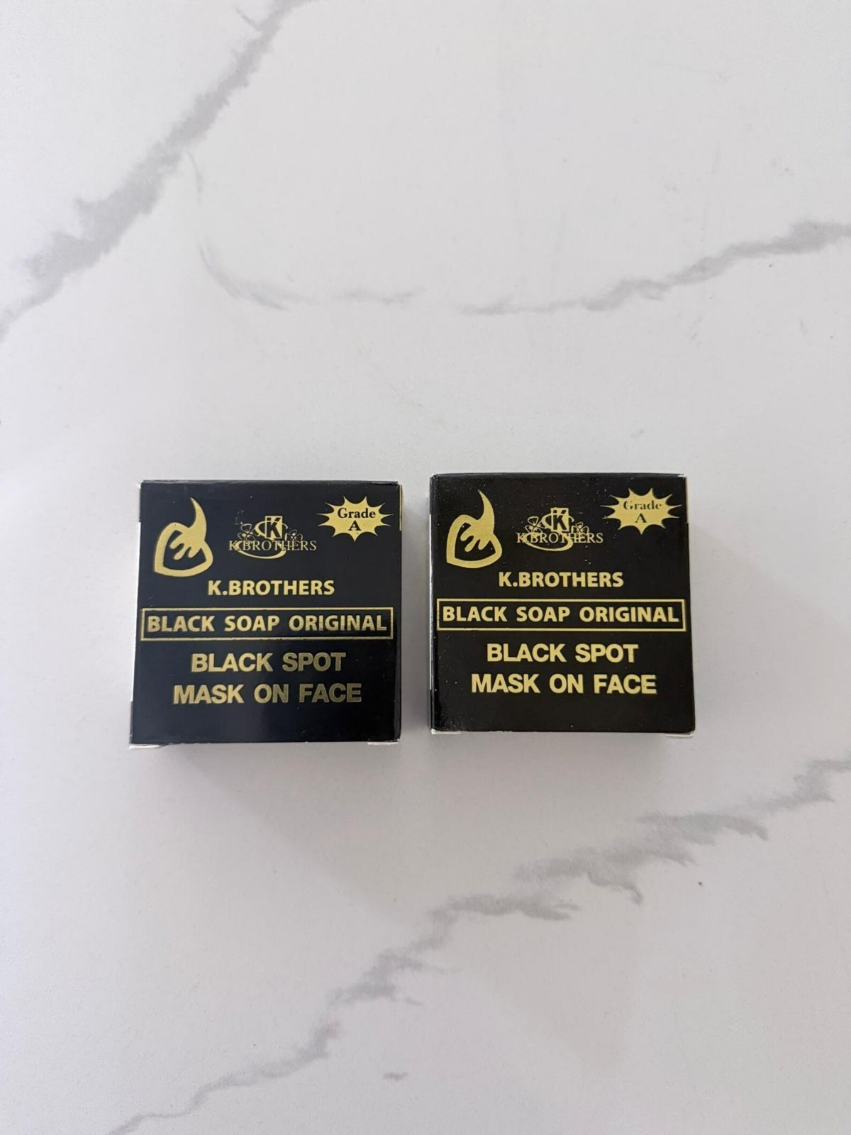 K Brothers Black Soap Original – Black Spot Mask On Face 50g 2 bars