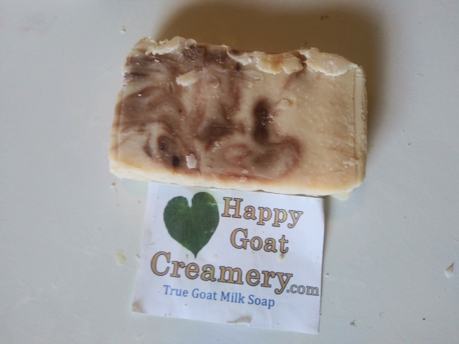 10 BARS RAW GOAT MILK SOAP HAPPY GOAT CREAMERY CHOCOLATE SWIRL COCOA BUTTER