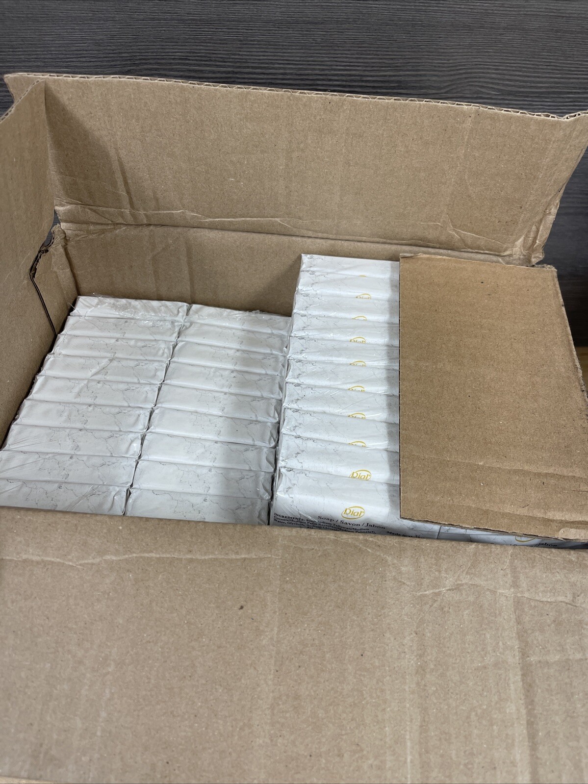 200/Case Dial DW00197 White Marble Deodorant Soap 2.29oz Each New