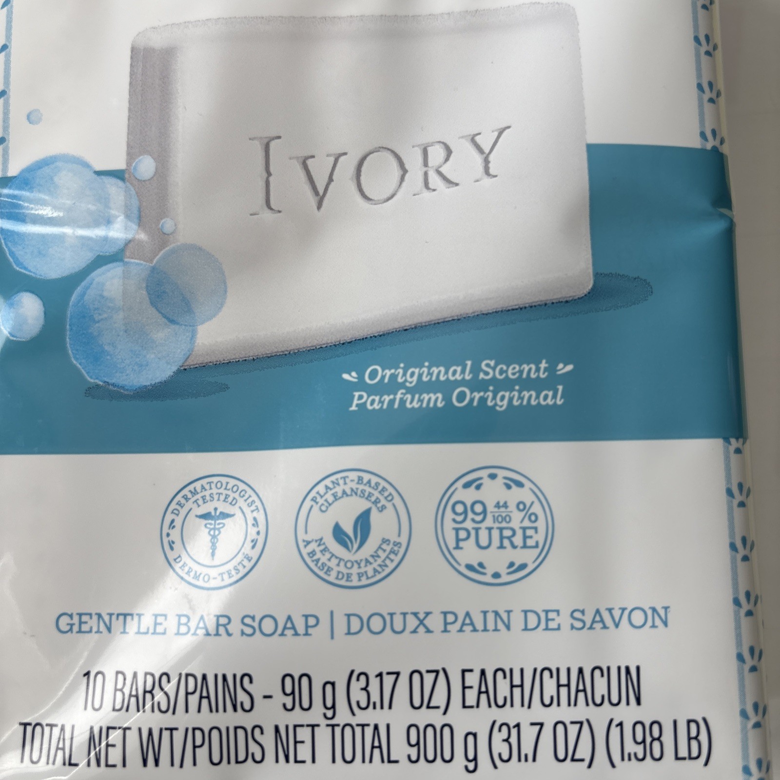 Ivory Gentle Bath Bar Soap, Family Pack, Designed for Whole Family, 99.44% Pure