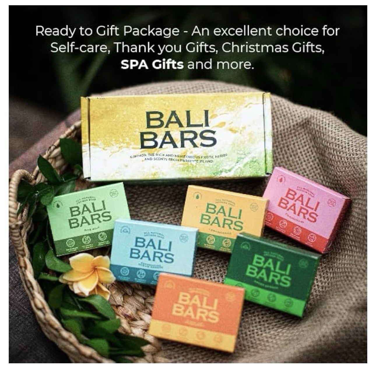 Bali Bars Natural Soap Bar For Men and Women Dry Sensitive Skin