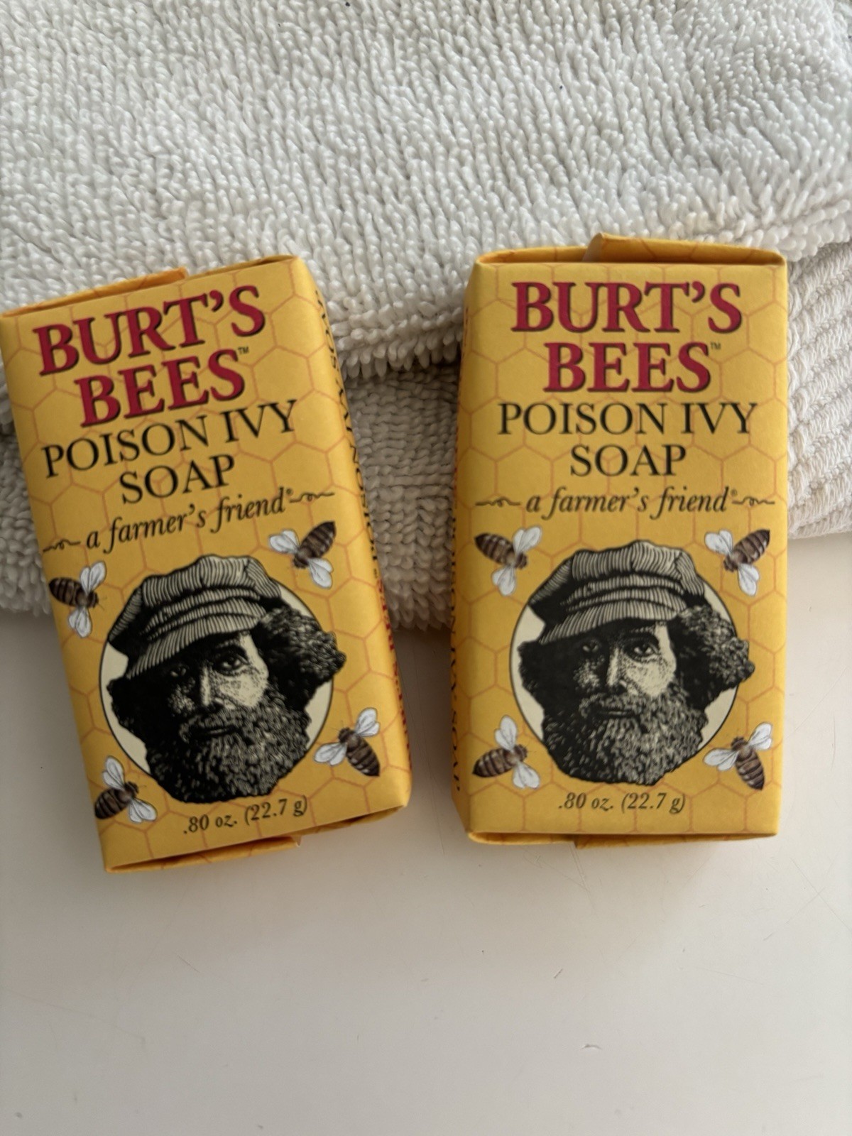 (2) Burt’s Bees Poison Ivy Soap Bar 0.8oz Small Travel Size New Old Stock
