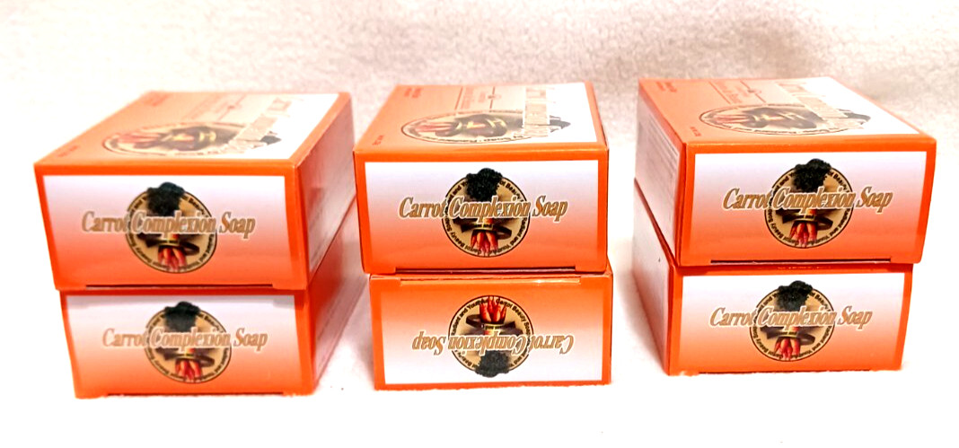 6 Beauty Bars Complexion Carrot Oil Soaps 4 Oz 125g Each New Sealed