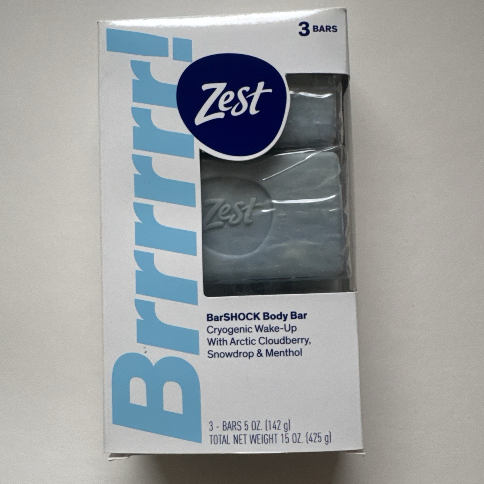 Zest Brrrrrr! BarSHOCK Body Bar Cryogenic Wake-Up w/Cloudberry/Snowdrop/Menthol