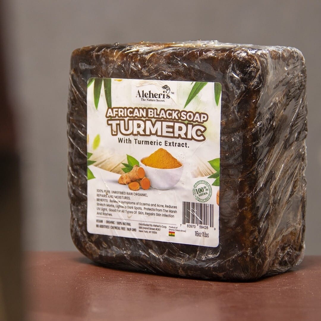 Aleheri’s African Black Soap with Turmeric extract