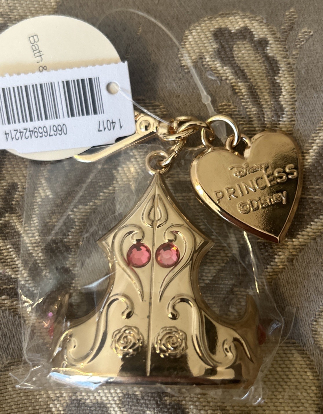 Bath & Body Works Disney Princess Aurora Crown Pocket Bac Sanitizer Holder NEW