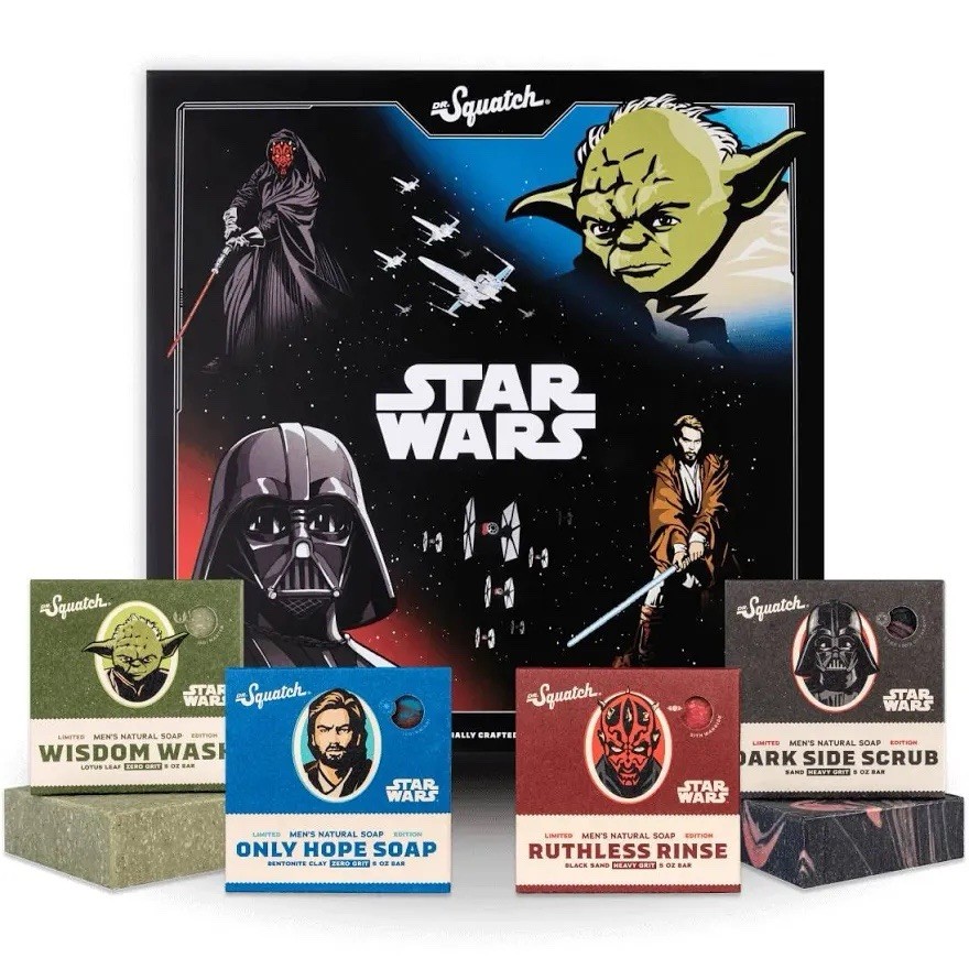 Dr. Squatch Star Wars Collection 1 Natural Heavy Grit Men’s Soap Set 4-Pack