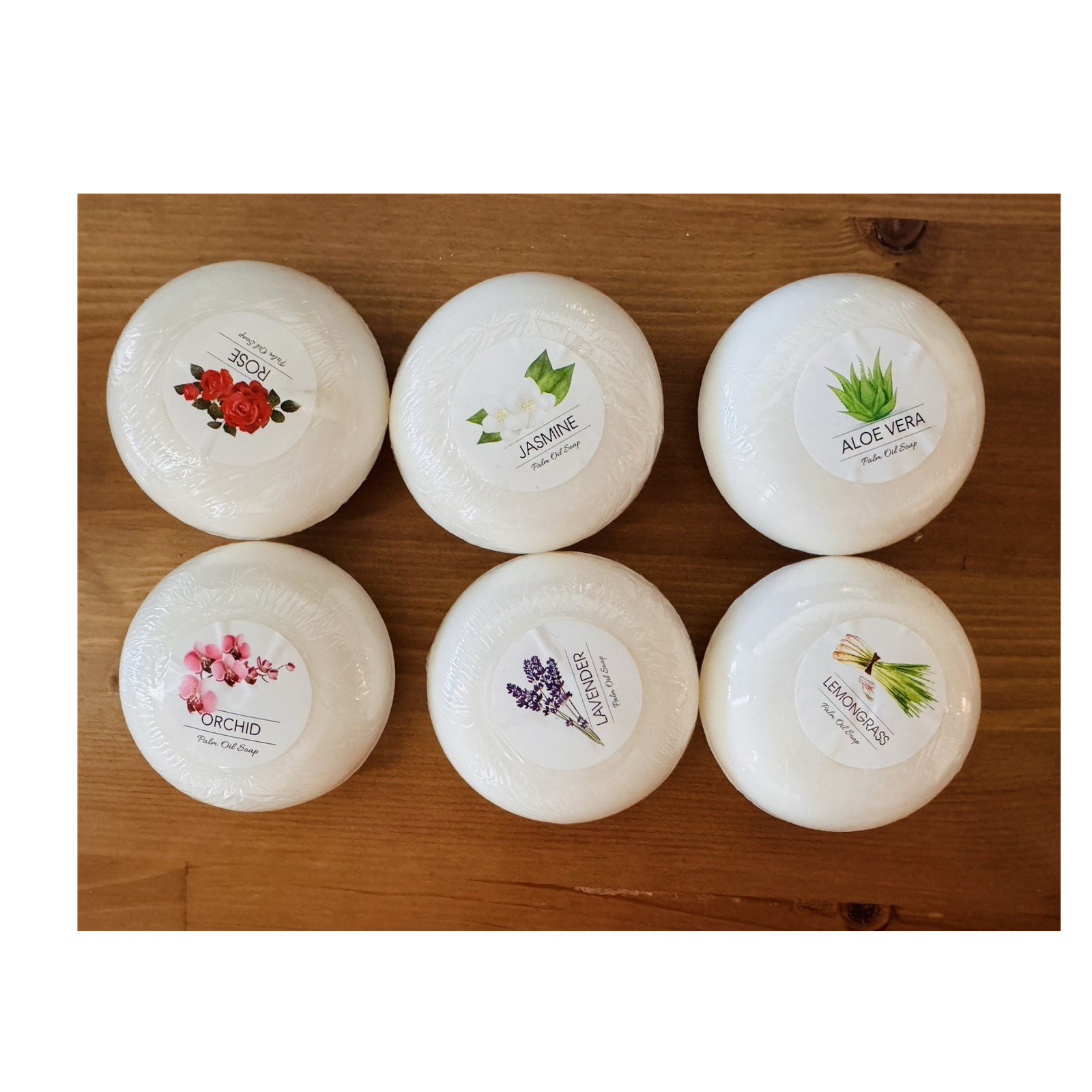 Palm Oil handmade Soap Bars gift Moisturizing Floral Rose Lavender Set of 6