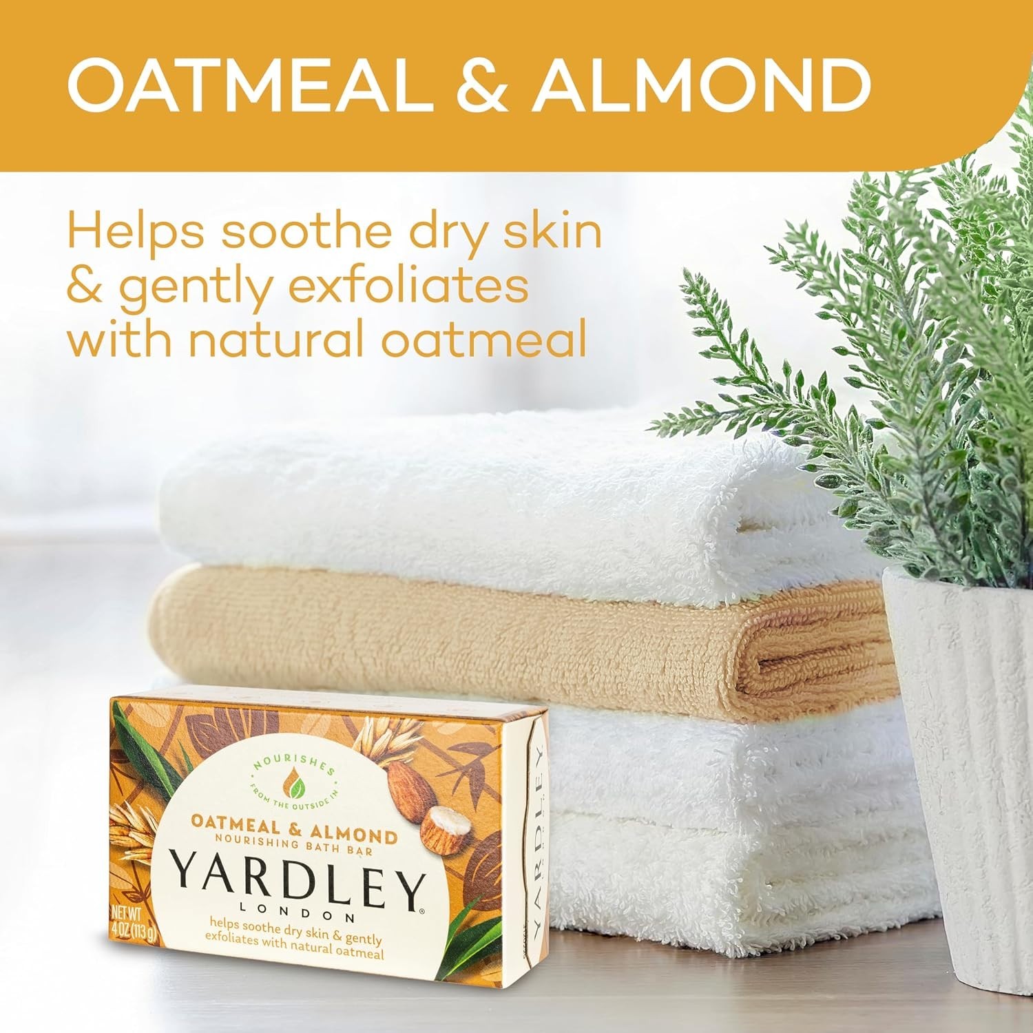 Moisturizing Almond & Oatmeal Soap (2 Bars) – Gentle Exfoliation for Smooth Skin