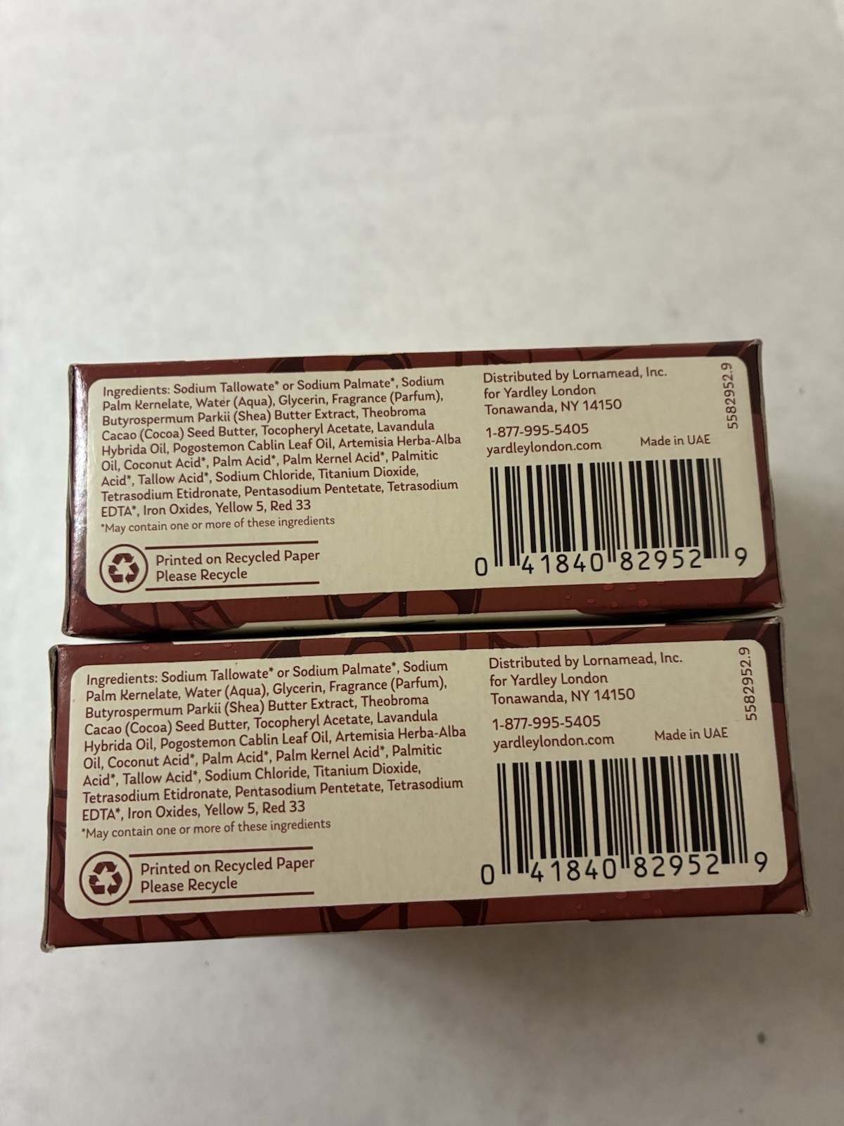 Yardley London Soap Bath Bar Cocoa Butter 4 Oz 120 G Pack Of 2
