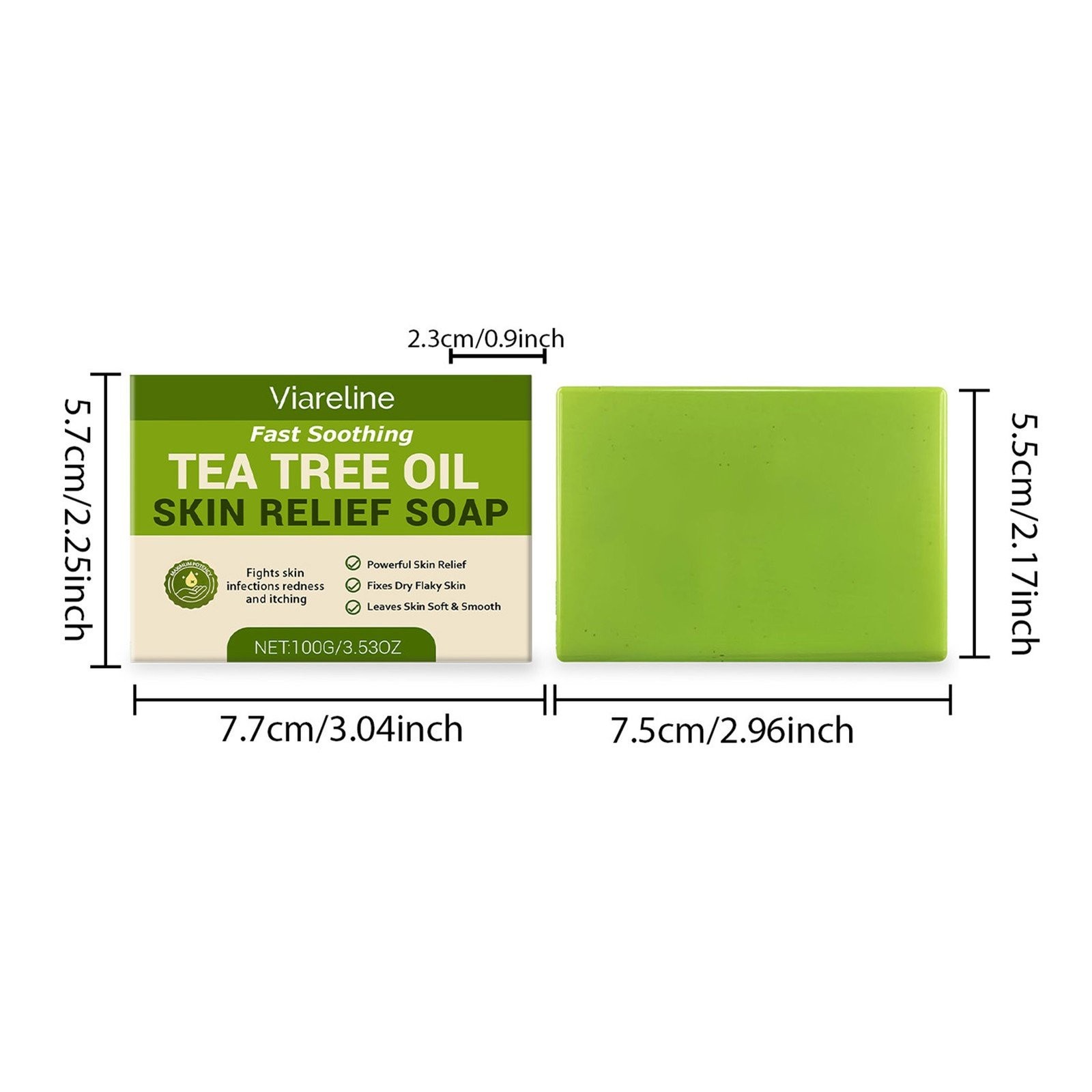 Relief Soap Bar, Loravey Tea Tree Oil Soap,Natural Soaps for Healthy Skin