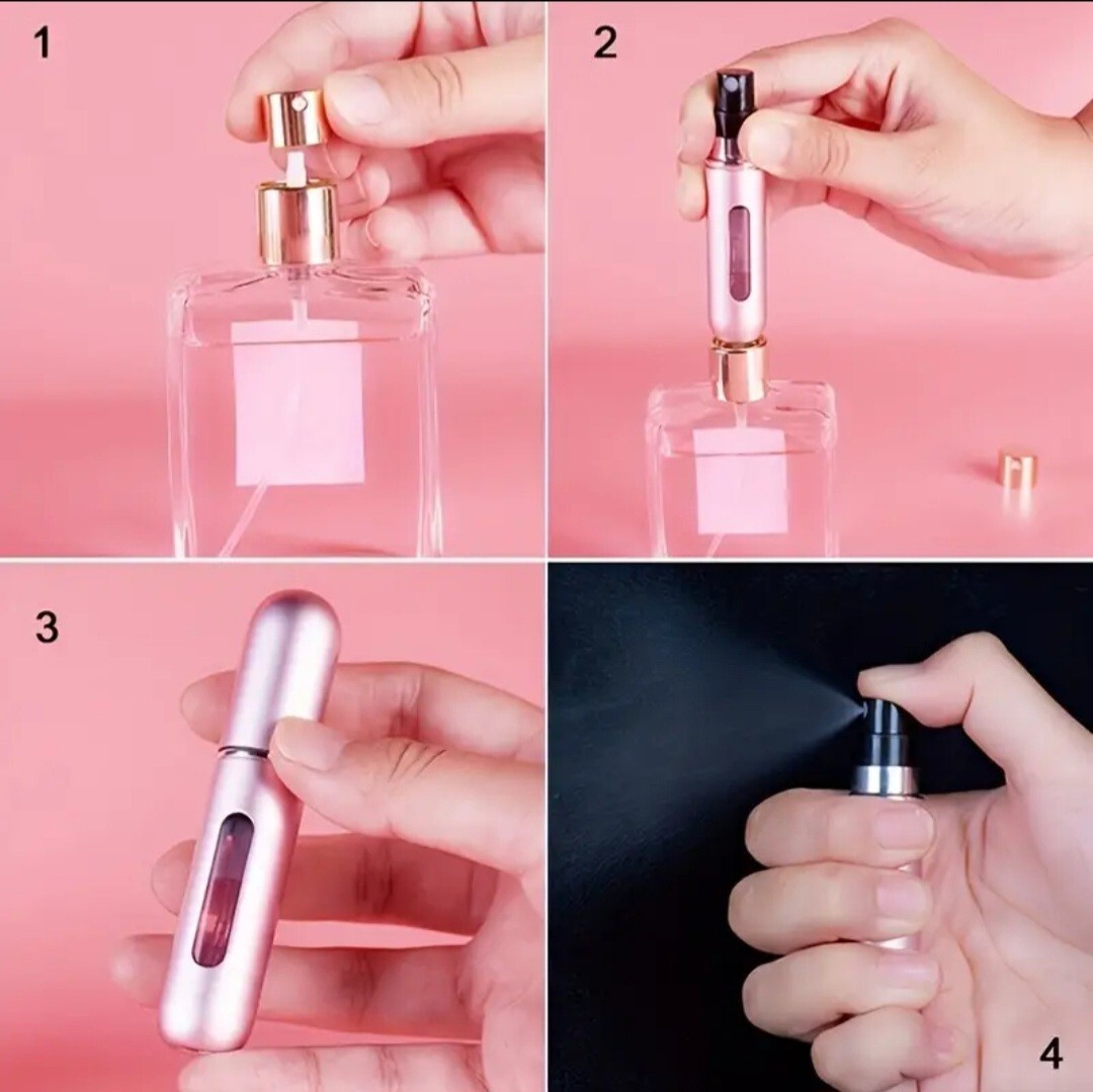 Perfume Travel Refillable 5ML Mini Perfume Bottle 5pcs Portable Spray Atomizer