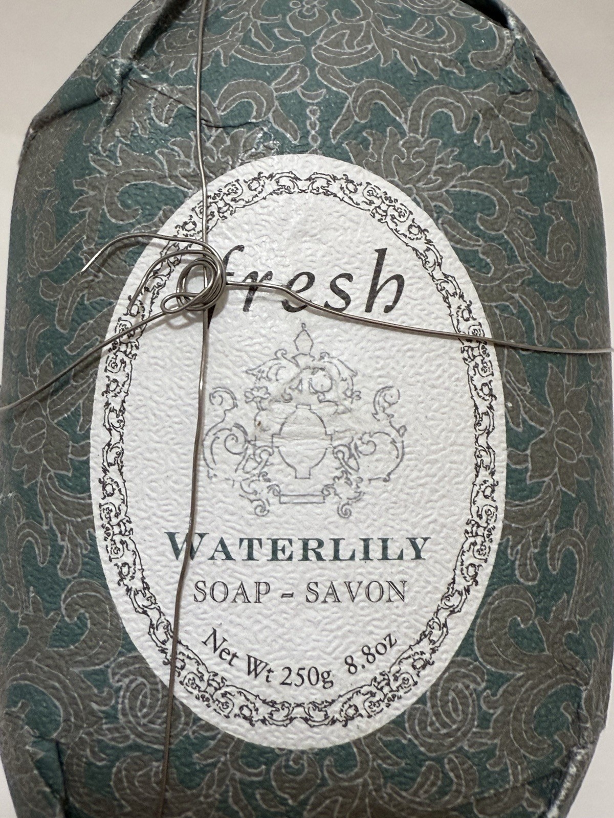 Fresh Waterlily Oval Soap 8.8oz 250g NEW No Box Triple Milled Vegetable-based