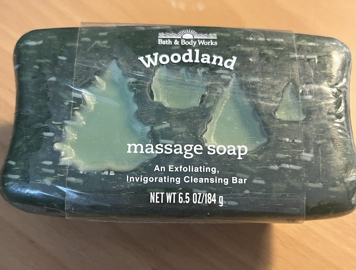 Bath And Body Works Woodland Massage Soap New In Plastic