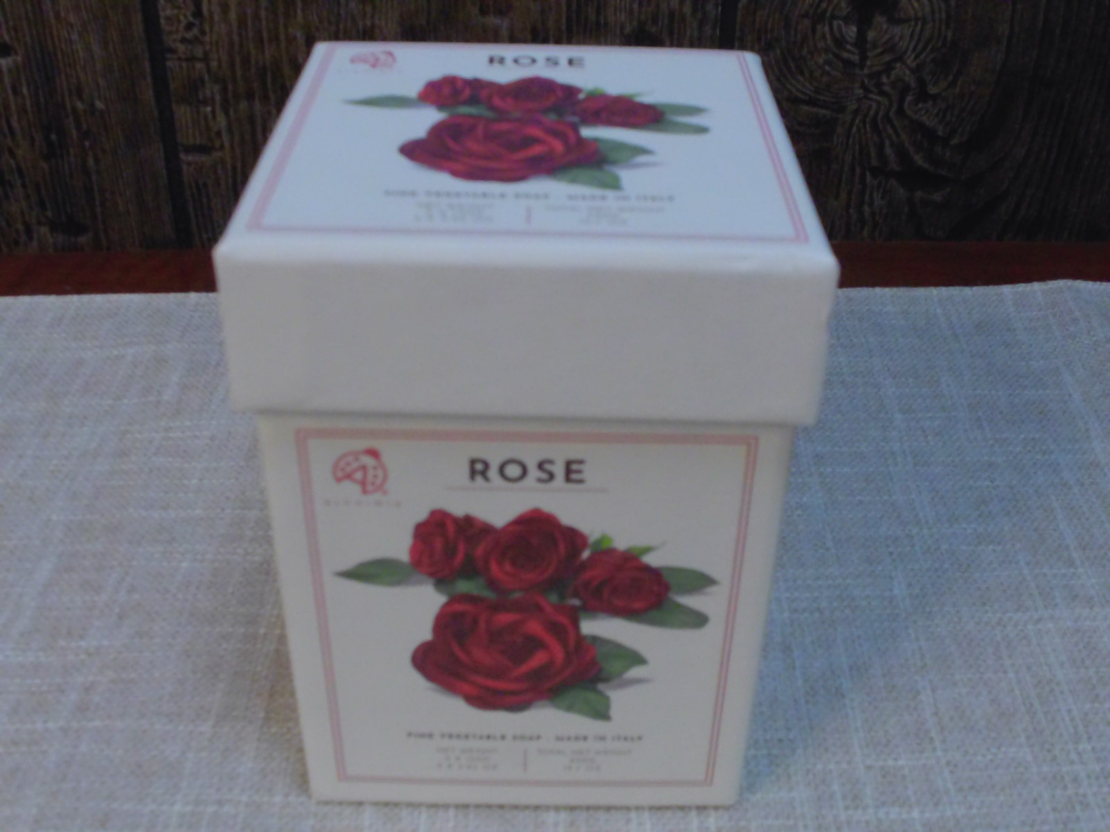ROSE SOAP- SET OF 3 – ALCHIMIA FINE VEGETABLE SOAP MADE IN ITALY NIB – HEALTH