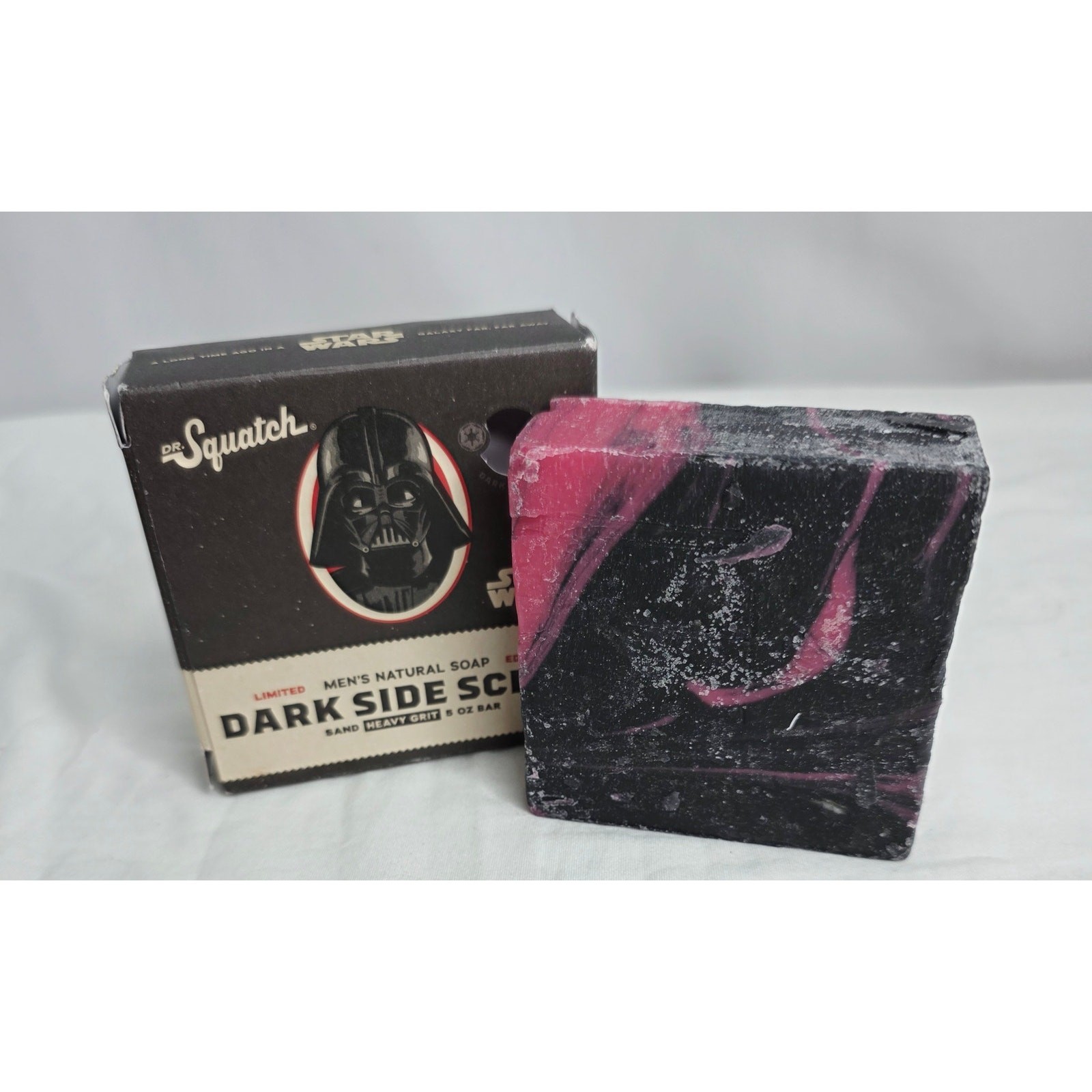 Dr. Squatch Dark Side Scrub Limited Edition Star Wars Darth Vader Bar Soap 5 oz