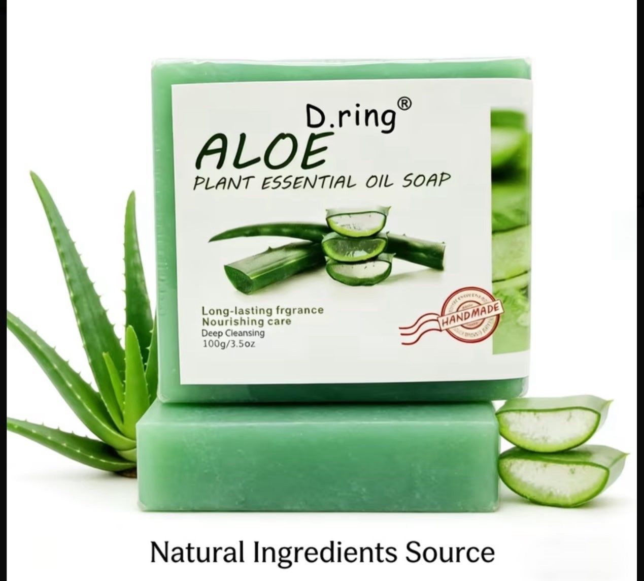 Aloe Vera Bar soap cleansing Face Body Dark spots 3pcs