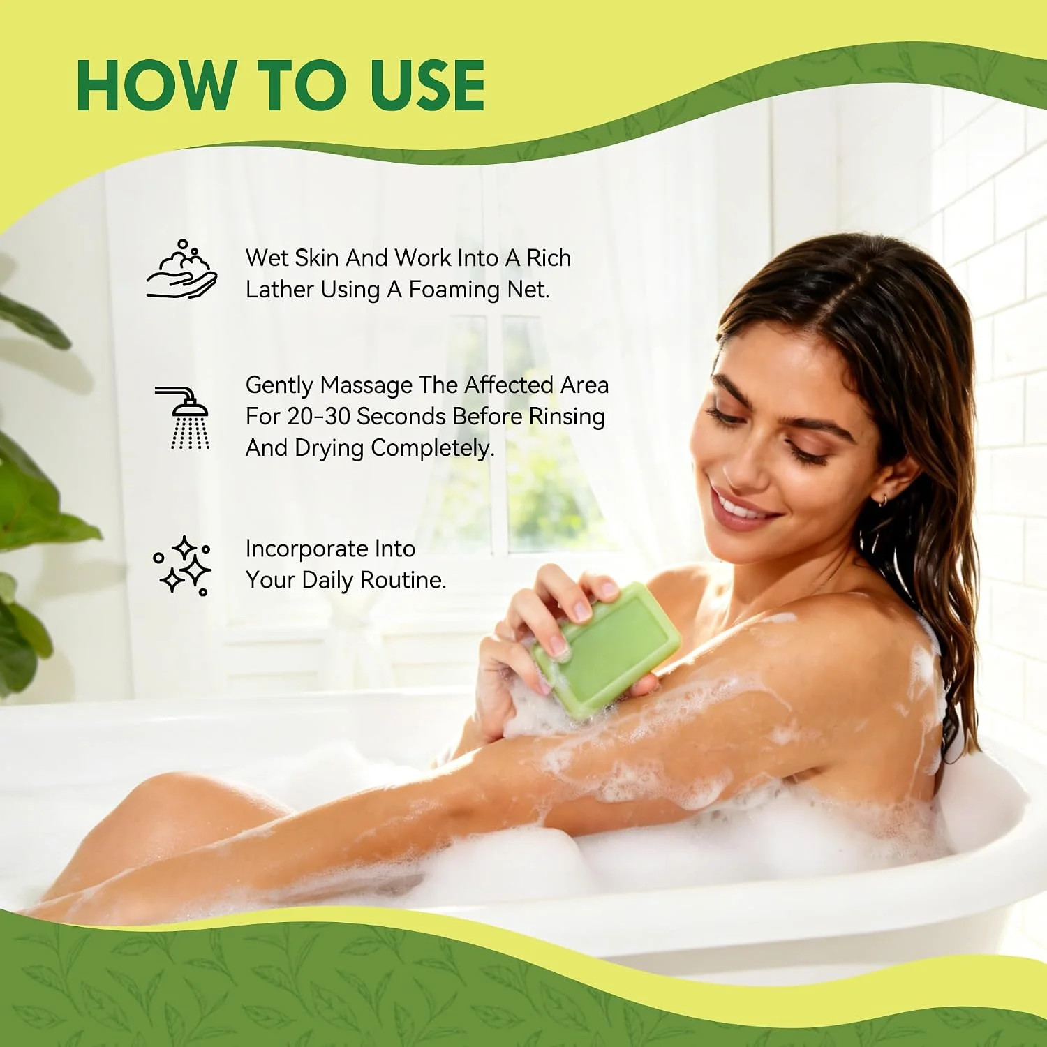Antifungal Soap Bar for Men & Women: Tea Tree Oil Antifungal Soap for Athlete’s