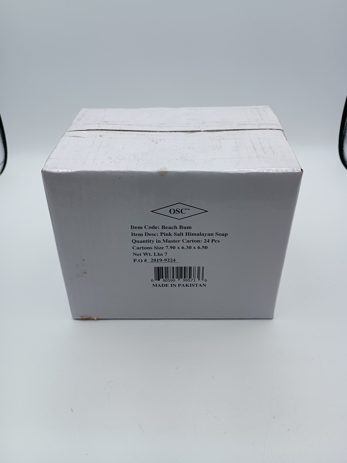 Master Carton Original Salt Company Pink Himalayan Salt Soap Beach Bum 4.2 Oz