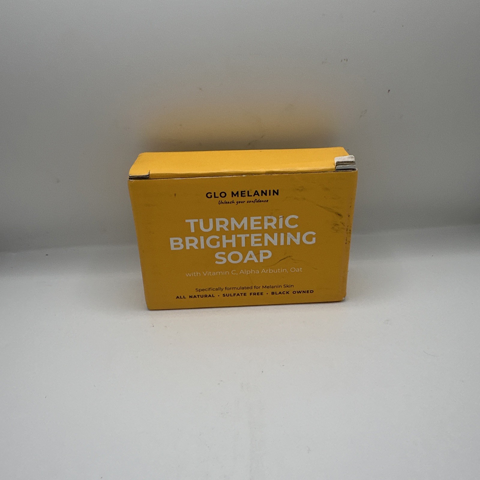 Glo Melanin Brightening Soap Turmeric Vitamin C Alpha Arbutin All Natural