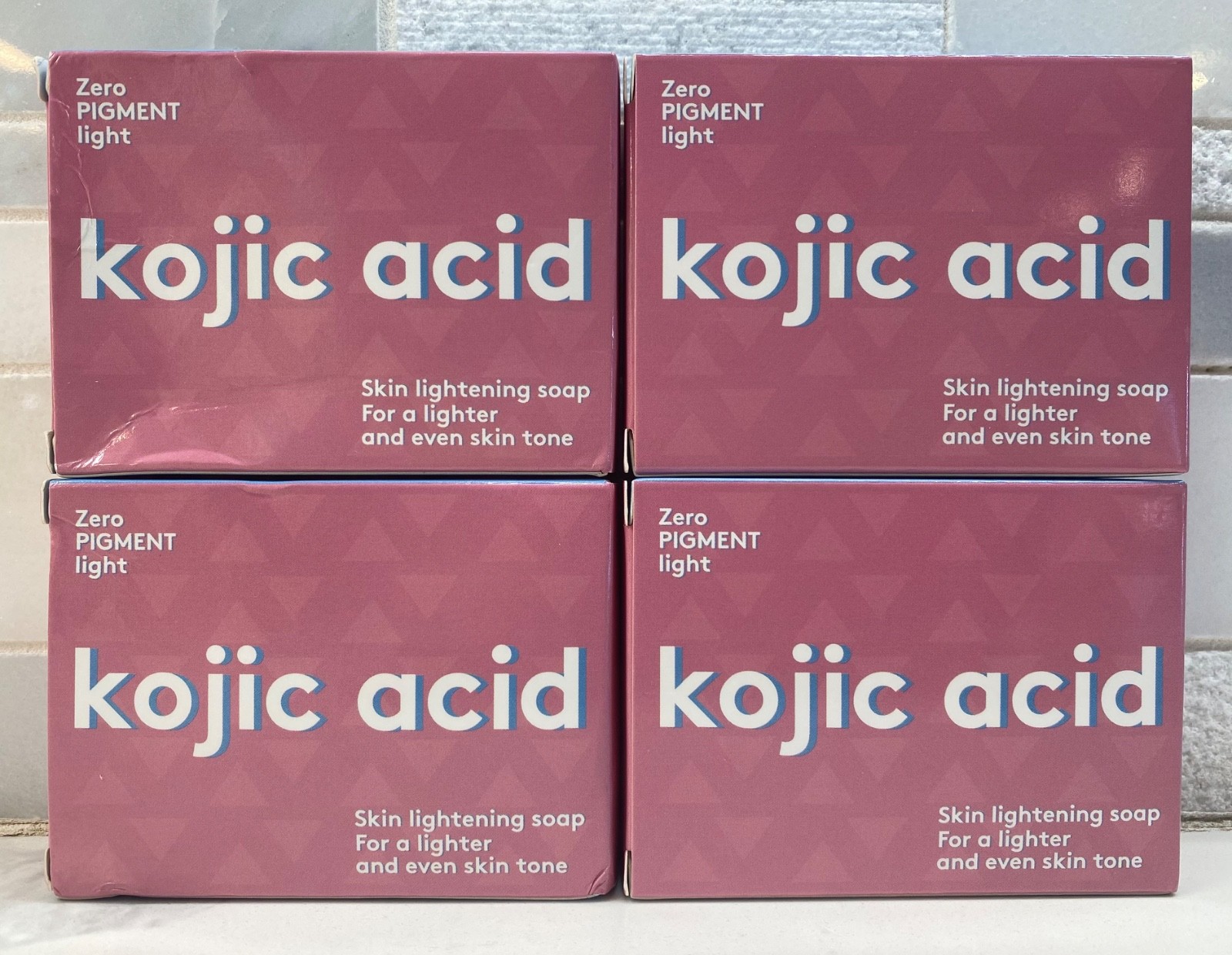 Kojic Acid Soap Skin Whitening Dark Spot Removal 3.53 oz x 4 Bars Exp: 07/2028