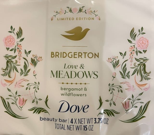 Dove BRIDGERTON 8 BARS Love & Meadows Bergamot Wildflowers LIMITED EDITION