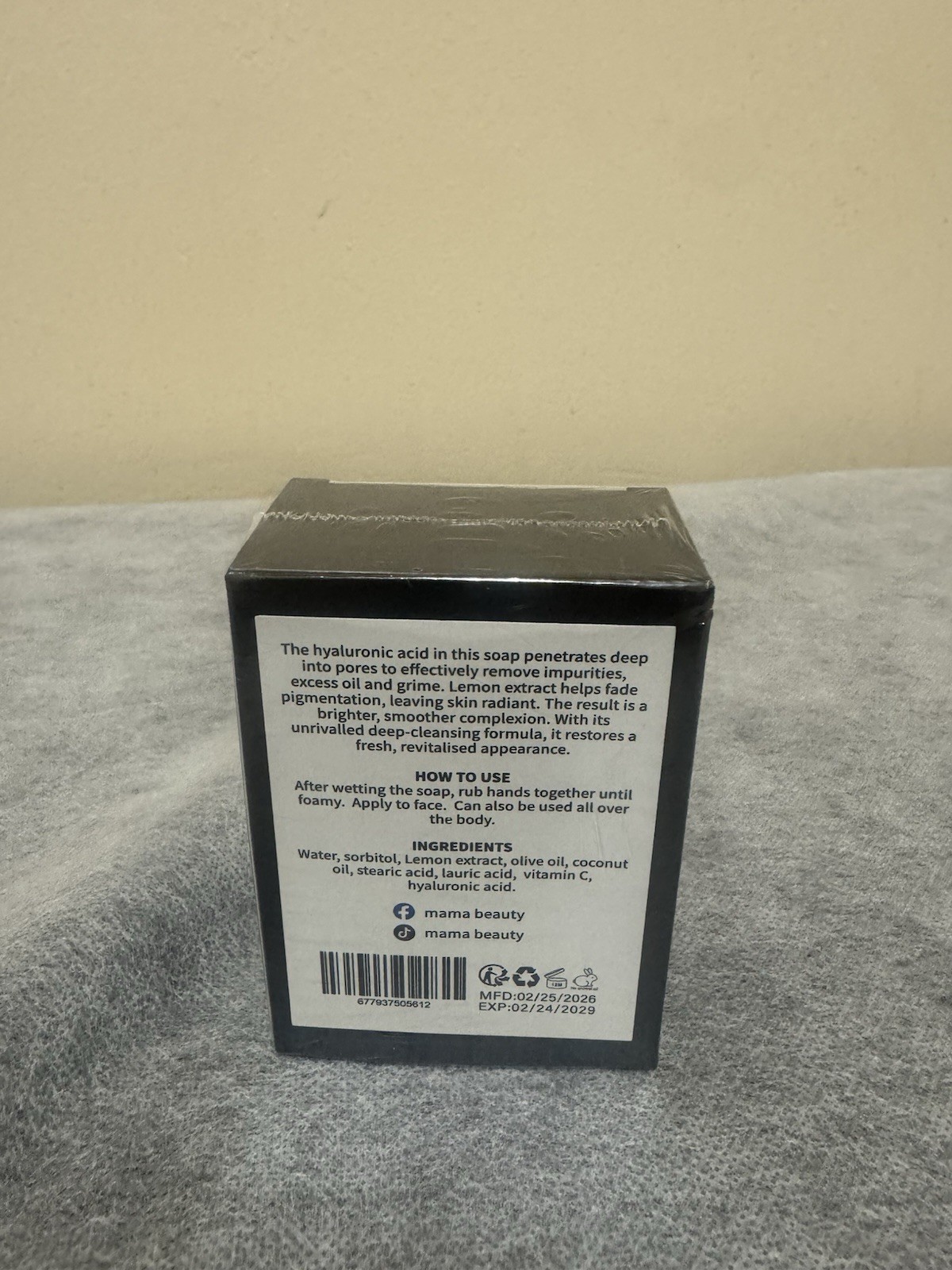 Mama Beauty Facial & Body Soap 200g Clarify Repair Deep-Cleansing Lemon Scent