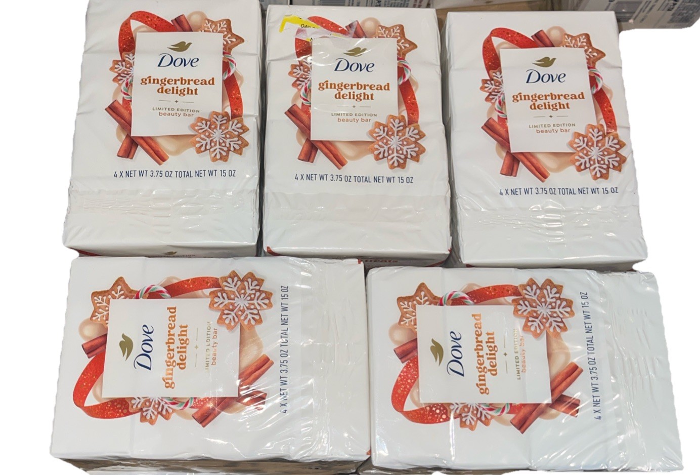 40 Bars Dove Gingerbread Delight Limited Edition Beauty Bar Soap 3.75oz 40 Ct