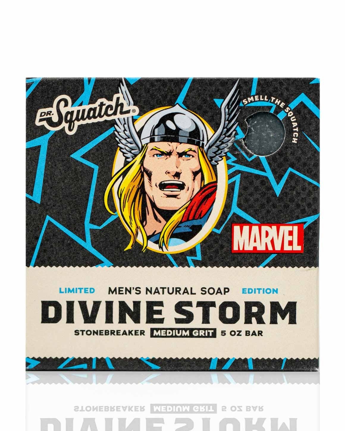 NIB~ Dr Squatch Marvel Soap Divine Storm Thor 5 oz 2x Bars Limited Ed Hero AX2