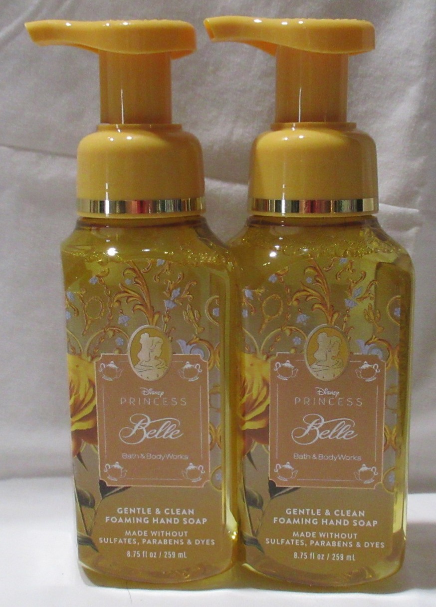 Bath & Body Works Gentle & Clean Foaming Hand Soap Set 2 Disney Princess BELLE
