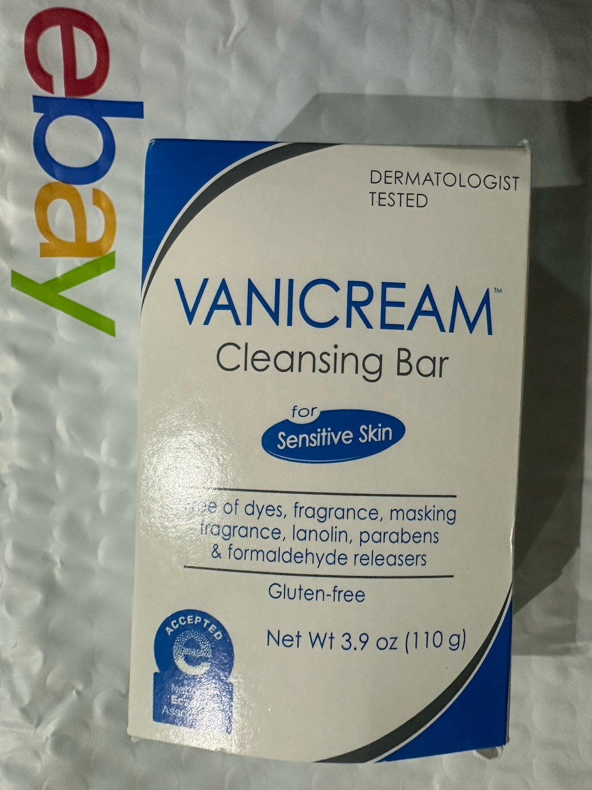 Vanicream Cleansing Bar For Sensitive Skin 3.9 Oz