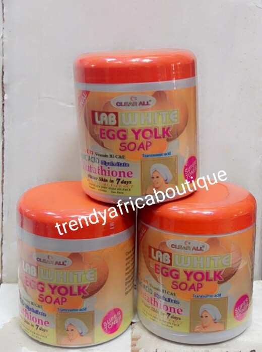 Clear ALL Lab-White egg yolk soap. 550g x 1. ALL SKIN TYPES