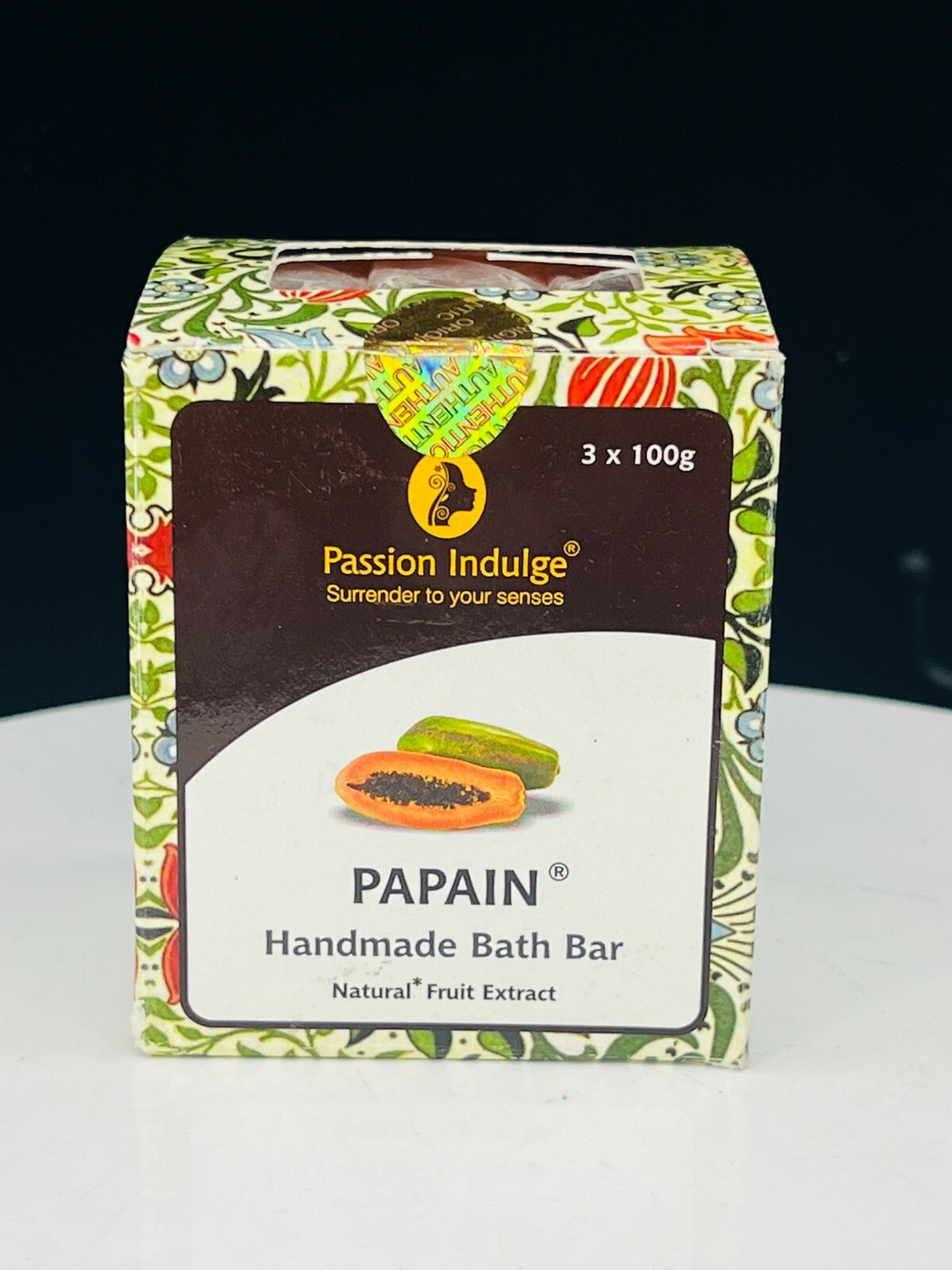 Passion Indulge Papain Handmade Bath Bar Pack of 3*100g (NIB)