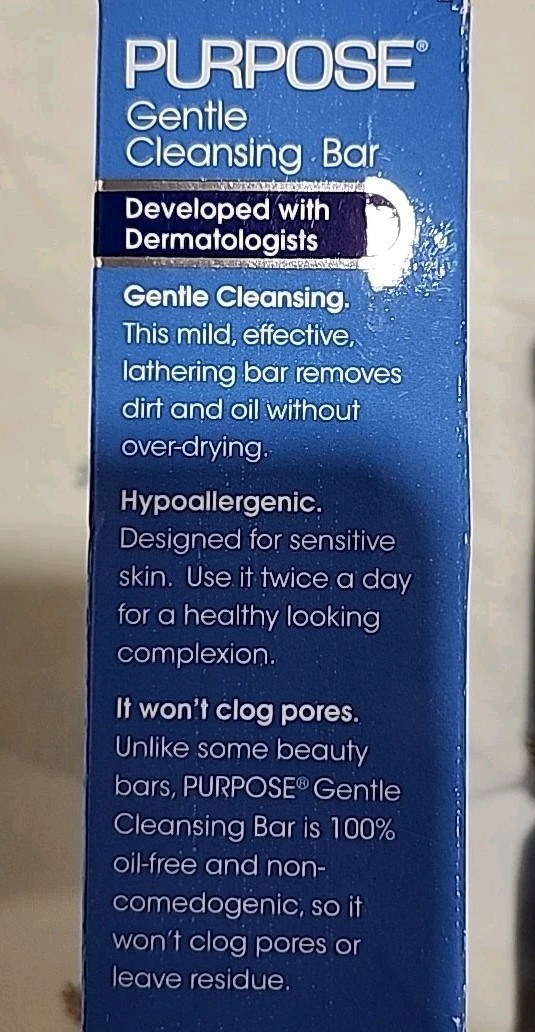 Purpose Gentle Cleansing Bar 6 oz **3 Bars*Fast Shipping