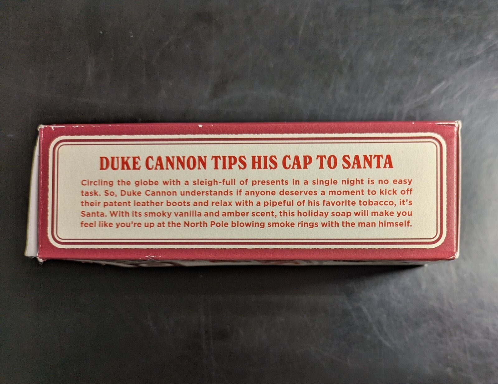 Duke Cannon Big Ass Santas Pipe Smoke Bar Soap 10 oz Tobacco/Smokey Made In USA