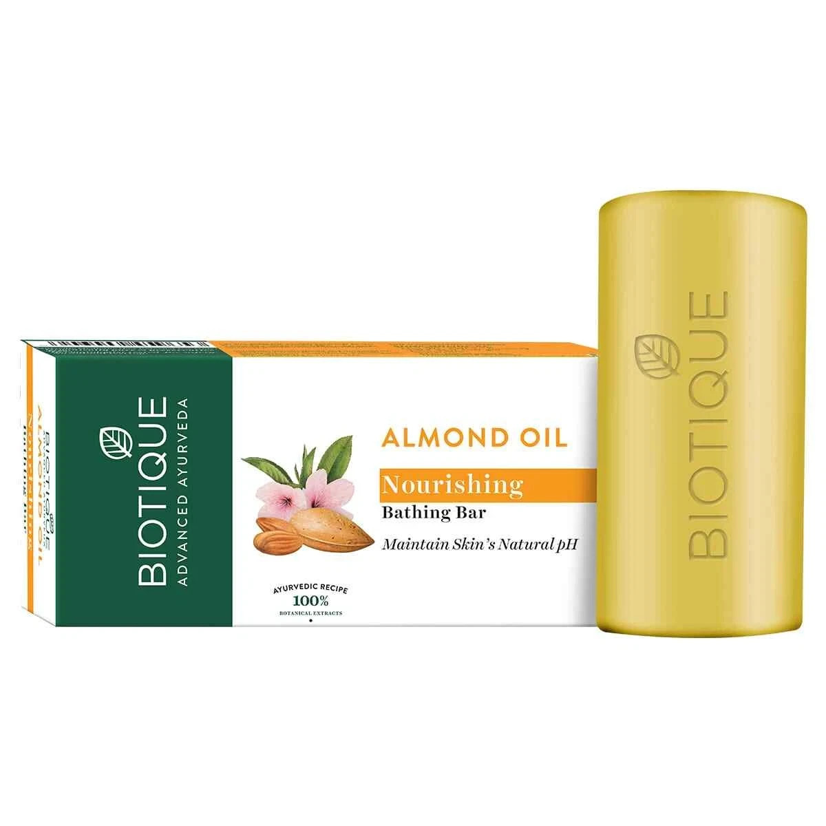 Biotique Almond Oil Nourishing Bathing Bar For All Skin Types 150g