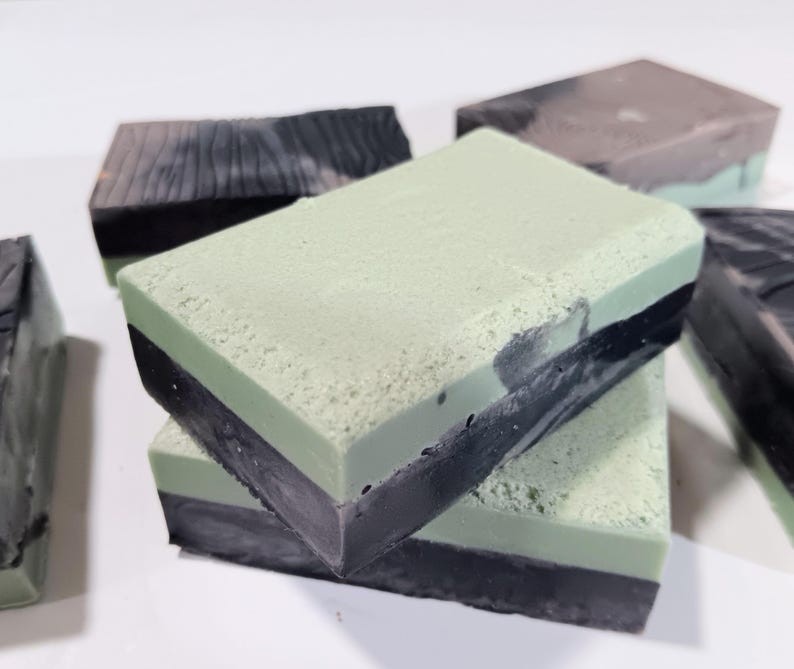 Moss & Cedar Goat’s Milk Soap | Masculine Soap Bar – Cedarwood & Rosemary Blend