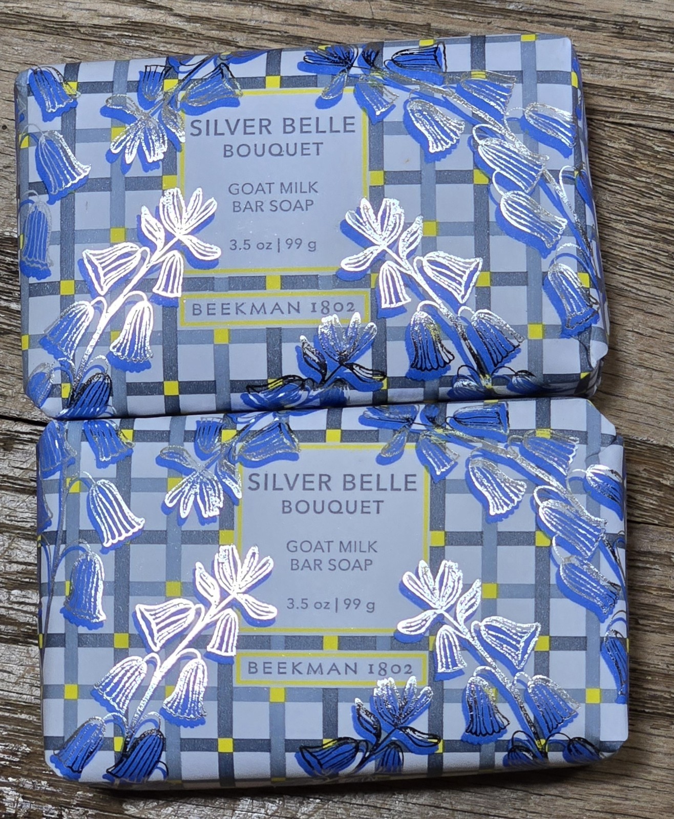 2 Beekman 1802 Silver Belle Bouquet Pure Goat Milk Bar Soap Travel Size 3.5 oz