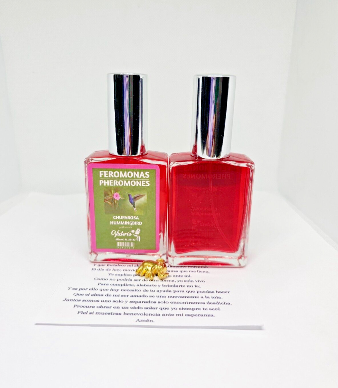 PERFUME CHUPAROSA CON FEROMONAS / HUMMINGBIRD DOMINA ATRAE A TU SER AMADO 1PC