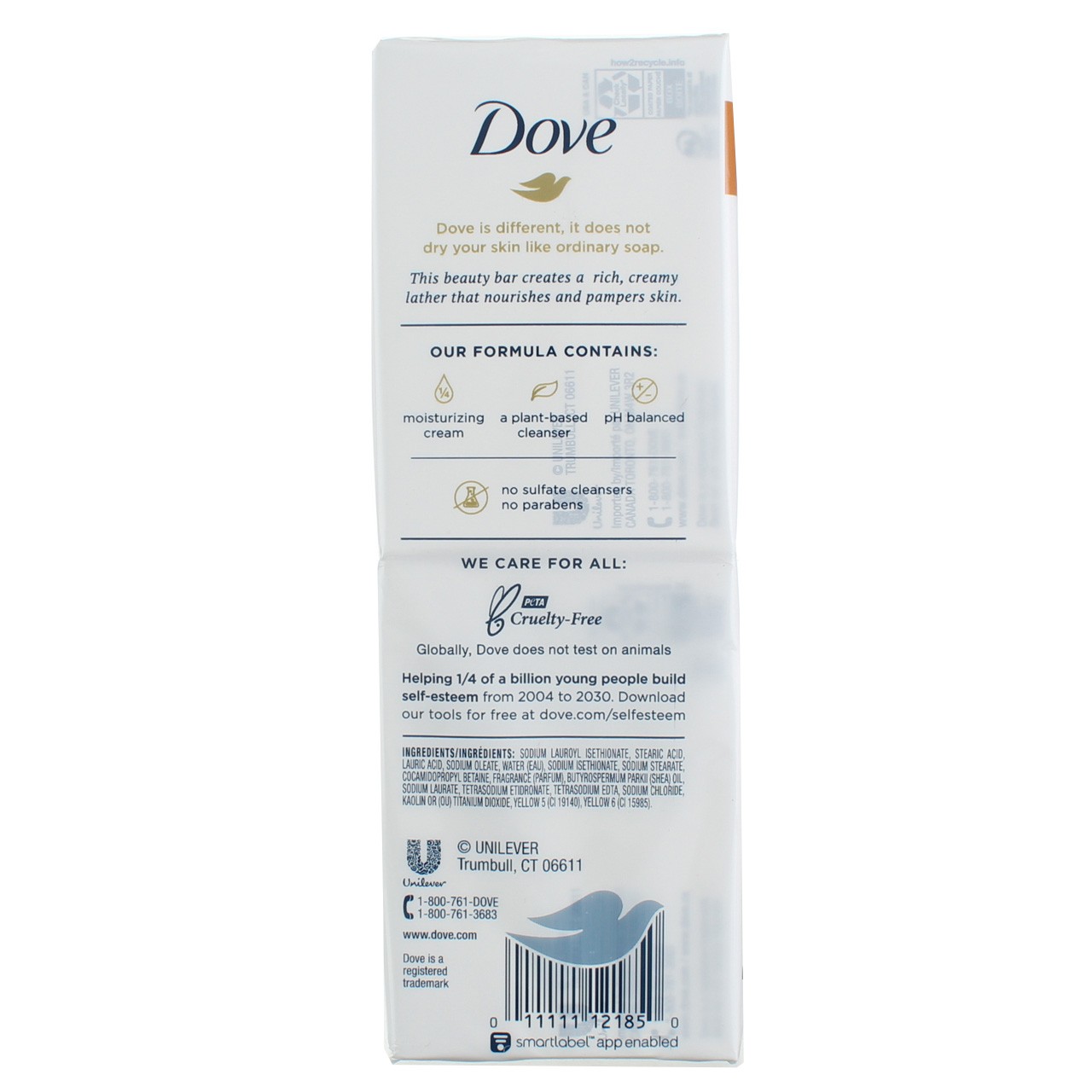 5 Pack Dove Shea Butter Moisturizer Cream Bars, Shea Butter & Vanilla, 3.17 o…