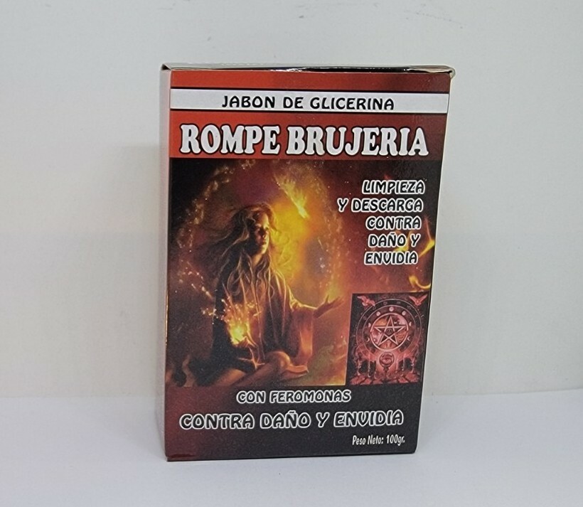 ROMPE BRUJERIA JABON DE GLICERINA 100 GR PARA PROTECCION Y QUITAR LA MALA SUERTE