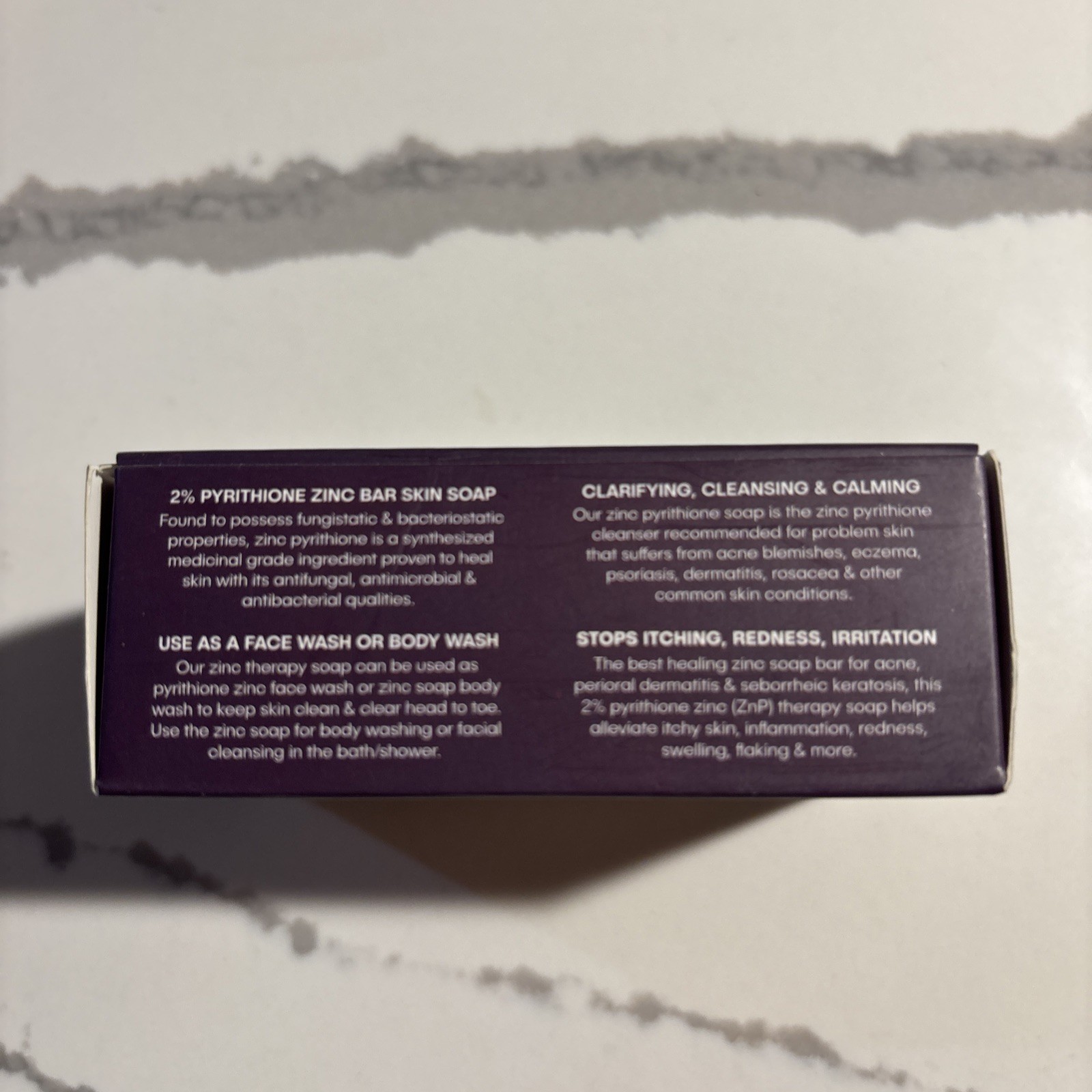 Pyrithione Zinc Soap Bar for Face & Body, 4oz | 2% ZnP 4 Ounce (Pack of 1)