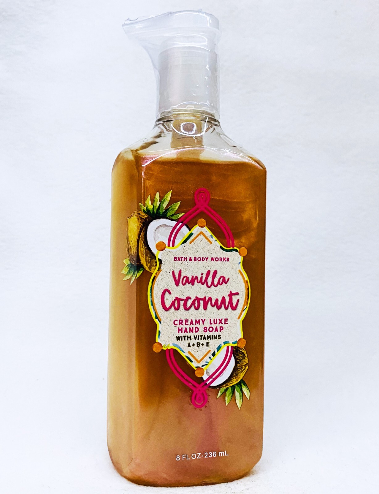 1 Bath & Body Works VANILLA COCONUT Creamy Luxe Hand Soap 8.0 oz