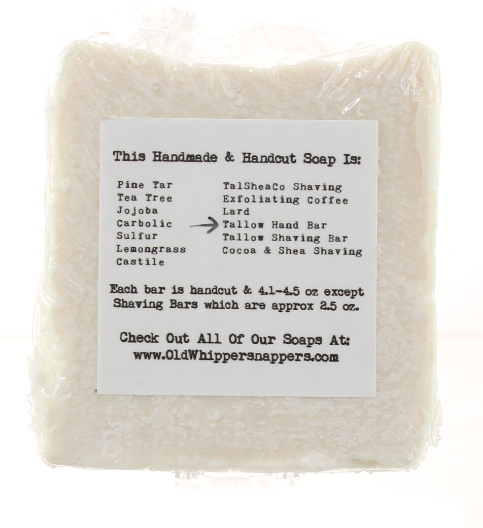 (3) OLD WHIPPERSNAPPER’S PREMIUM 100% TALLOW SOAP USA MADE 4.1 – 4.5 OZ EA