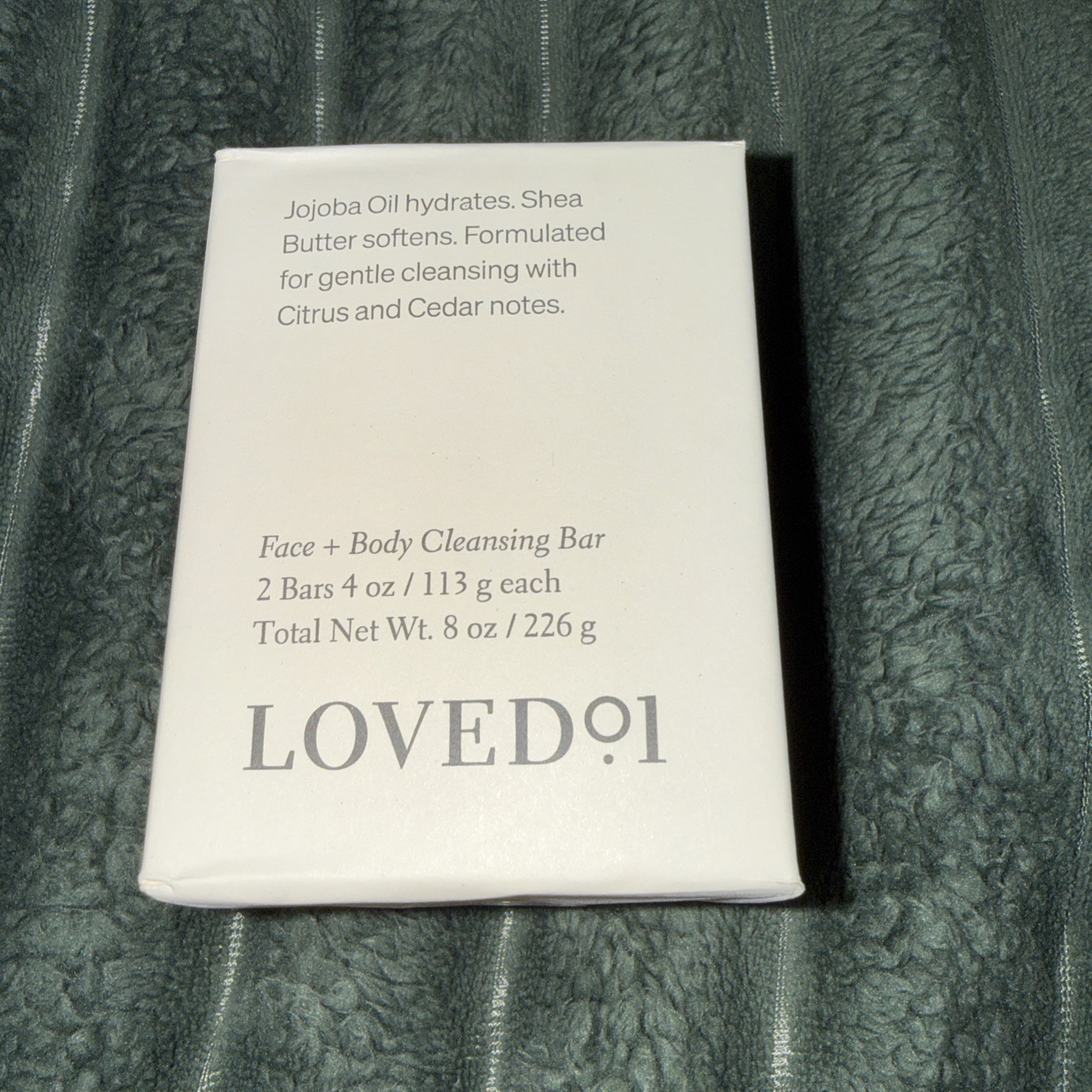 Lovedº1 Jojoba Oil Hydrating Face and Body Cleanser Bar, 2-Pack